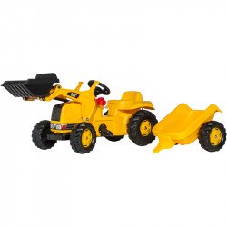Pedálos markolós traktor utánfutóval Rolly Kid CAT Rolly Kid CAT Pedálos járművek Rolly Toys