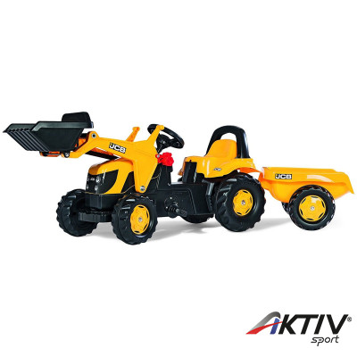 Pedálos markolós traktor utánfutóval Rolly Kid JCB Rolly Kid JCB