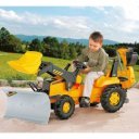 Pedálos markolós traktor exkavátorral Rolly Junior CAT