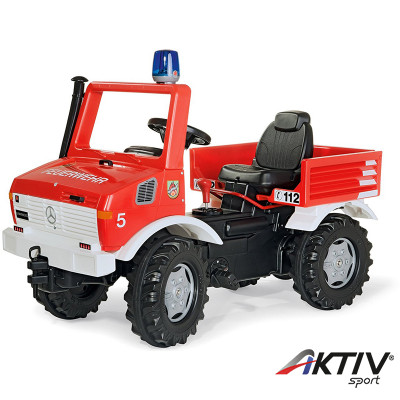 Pedálos tűzoltóautó Rolly FarmTrac Mercedes Unimog