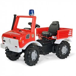 Pedálos tűzoltóautó Rolly FarmTrac Mercedes Unimog Pedálos járművek Rolly Toys