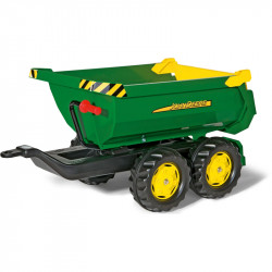Duplatengelyes utánfutó Rolly Trailer John Deere Lábbal hajtható járművek Rolly Toys