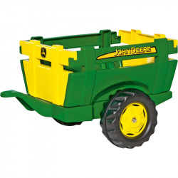 Egytengelyes utánfutó Rolly Trailer John Deere Lábbal hajtható járművek Rolly Toys