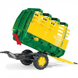 Egytengelyes szénaszállító utánfutó Rolly Trailer Lábbal hajtható járművek Rolly Toys