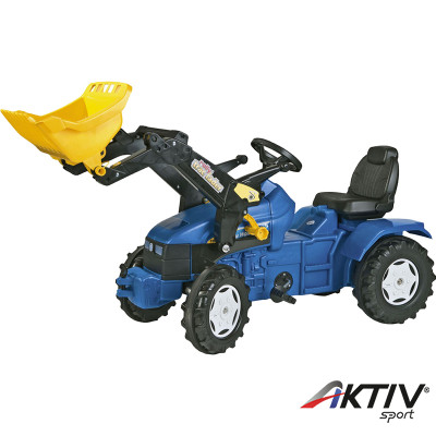 Pedálos traktor utánfutóval Rolly FarmTrac New Holland TD 500