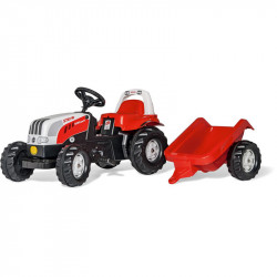Pedálos traktor utánfutóval Rolly Kid Steyr 6160 CVT