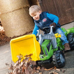 Pedálos markolós traktor utánfutóval Rolly Kiddy Futura