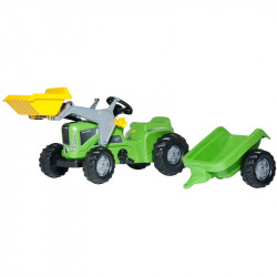 Pedálos markolós traktor utánfutóval Rolly Kiddy Futura Pedálos járművek Rolly Toys