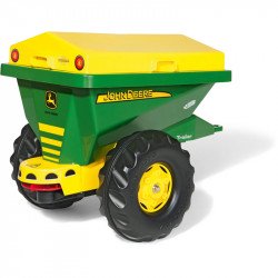 Egytengelyes útszóró utánfutó Rolly Trailer John Deere Lábbal hajtható járművek Rolly Toys