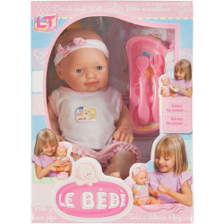 Loko pisilő baba evőeszközökkel és bilivel