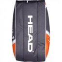 Tenisztáska Head Core 9R Supercombi fekete-narancssárga