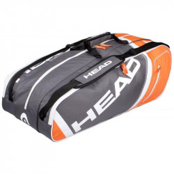 Tenisztáska Head Core 9R Supercombi fekete-narancssárga Sportszer Head