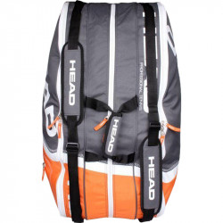 Tenisztáska Head Core 9R Supercombi fekete-narancssárga