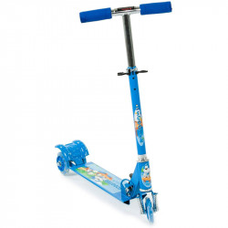 Háromkerekű roller gyerek világító kék Sportszer Vegatoys