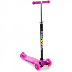 Háromkerekű roller Maxi gyerek világító rózsaszín Sportszer Vegatoys