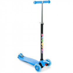 Háromkerekű roller Maxi gyerek világító kék Sportszer Vegatoys
