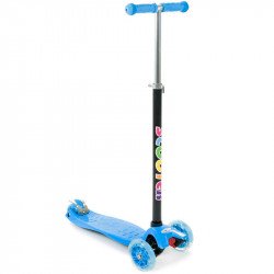 Háromkerekű roller Maxi gyerek világító kék Sportszer Vegatoys