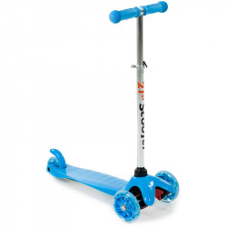 Háromkerekű roller gyerek világító kék-fehér Sportszer Vegatoys