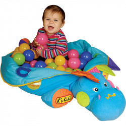 Plüss dinoszaurusz foglalkoztató műanyag gömbökkel Ks Kids