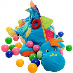 Plüss dinoszaurusz foglalkoztató műanyag gömbökkel Ks Kids Készségfejlesztő játékok Ks Kids