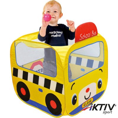 Iskolabusz játszósátor színes labdákkal Ks Kids