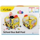 Iskolabusz játszósátor színes labdákkal Ks Kids