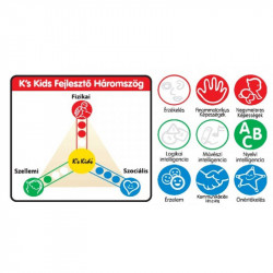 Iskolabusz játszósátor színes labdákkal Ks Kids