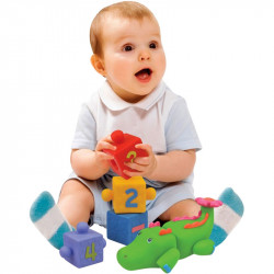 Építgető játék Ks Kids Krokodilos kocka