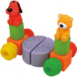 Vidámpark bébi építőkocka készlet Ks Kids