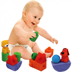 Vidámpark bébi építőkocka készlet Ks Kids