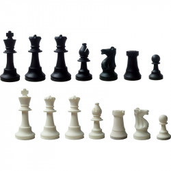 Sakk készlet fekete-fehér szilikon Játék Eurochess