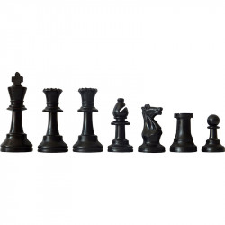 Sakk készlet fekete-fehér műanyag pamut tartózsákkal