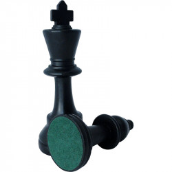 Sakk készlet fekete-fehér műanyag pamut tartózsákkal