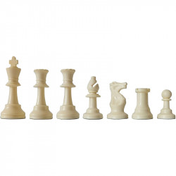 Sakk készlet fekete-fehér műanyag pamut tartózsákkal