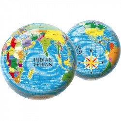 Gumilabda Földgömb 23 cm Sportszer