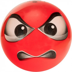 Gumilabda Smiley 14 cm piros Sportszer Mese labda