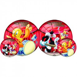 Gumilabda Bolondos dallamok 14 cm zenekaros Sportszer Mese labda