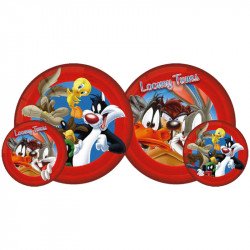 Gumilabda Bolondos dallamok 14 cm piros-kék Sportszer Mese labda