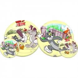 Gumilabda Tom és Jerry 23 cm sárga Sportszer Mese labda