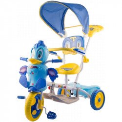 Tricikli kacsás fedeles kék Játék Vegatoys