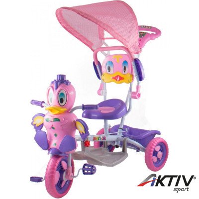 Tricikli kacsás fedeles rózsaszín