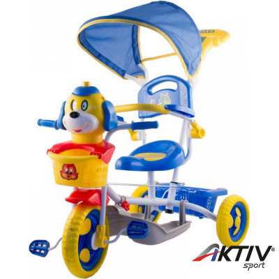 Tricikli kutyás fedeles kék