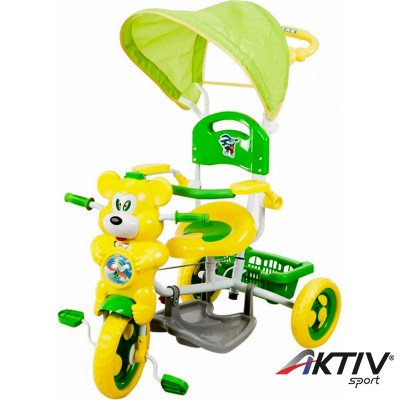 Tricikli macis fedeles zöld-sárga