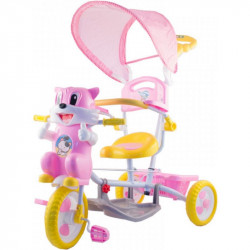 Tricikli cicás fedeles rózsaszín Játék