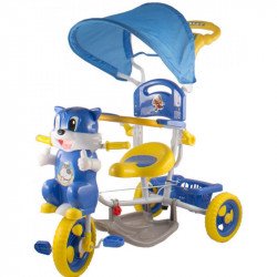 Tricikli cicás fedeles kék Játék