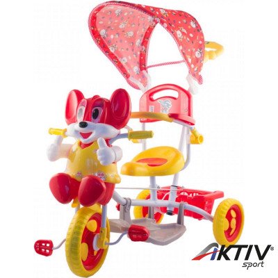 Tricikli egeres fedeles piros