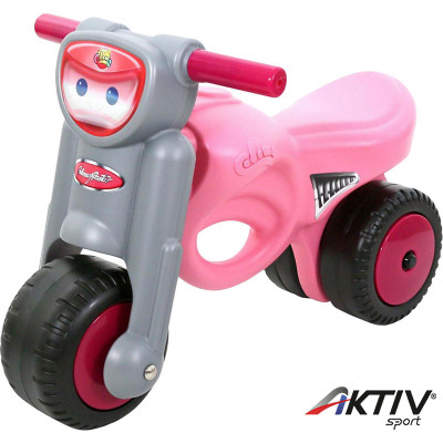 Lábbal hajtható kismotor rózsaszín