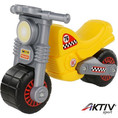 Lábbal hajtható kismotor sárga