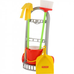 Játék takarítókocsi 43 cm