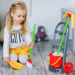 Játék takarítókocsi 43 cm